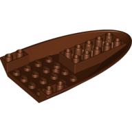Lego Aircraft Fuselage Curved Forward 6 x 10 Bottom / Reddish Brown