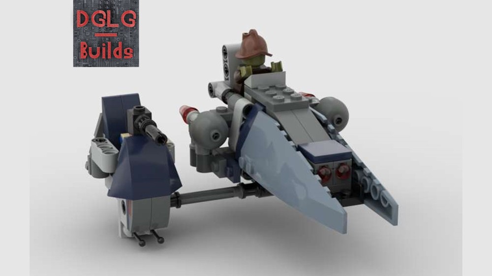 Lego Heavy speeder alt build with sidecar