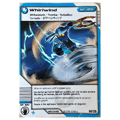 Lego Trading Card, Ninjago Deck #2: 64 - Whirlwind - North American Version / [No Color/Any Color]