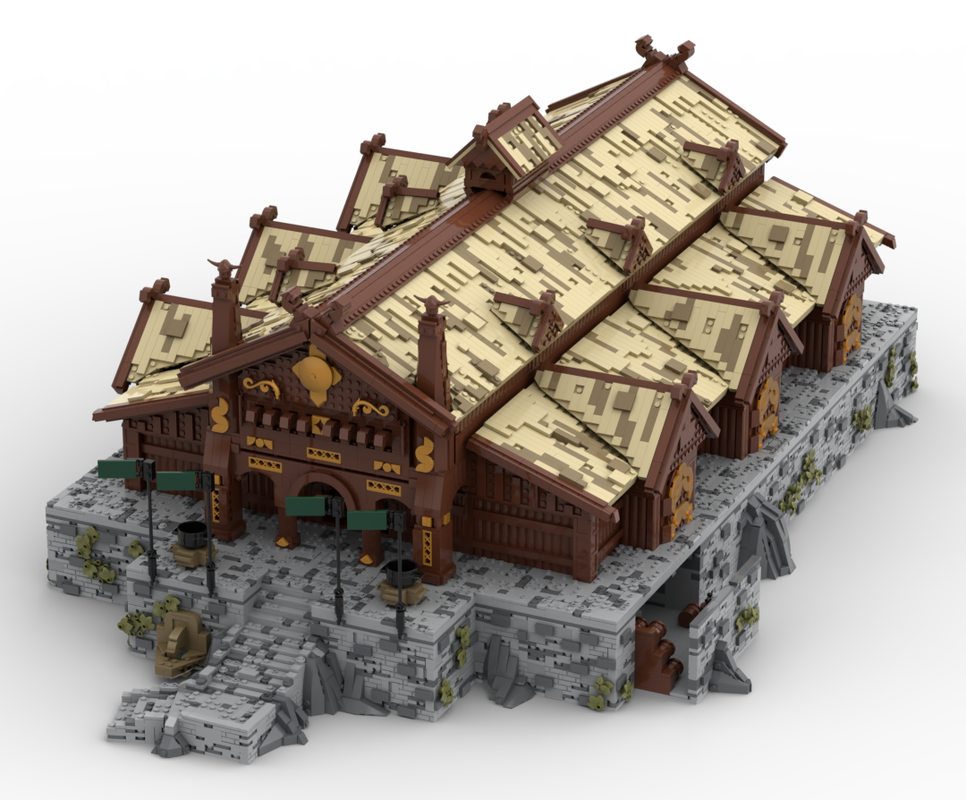 Lego Edoras the Golden hall (Meduseld)