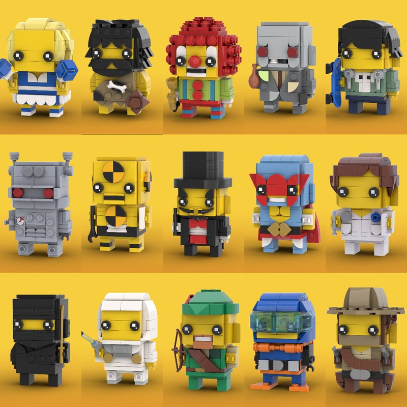 Lego CMF Series 1 BrickHeadz Bundle