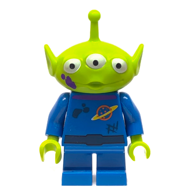 Lego Alien with Purple Stain on Face