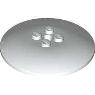 Lego Dish 6 x 6 Inverted (Radar) with Solid Studs / White