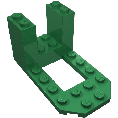 Lego Cockpit 7 x 4 x 3 / Green