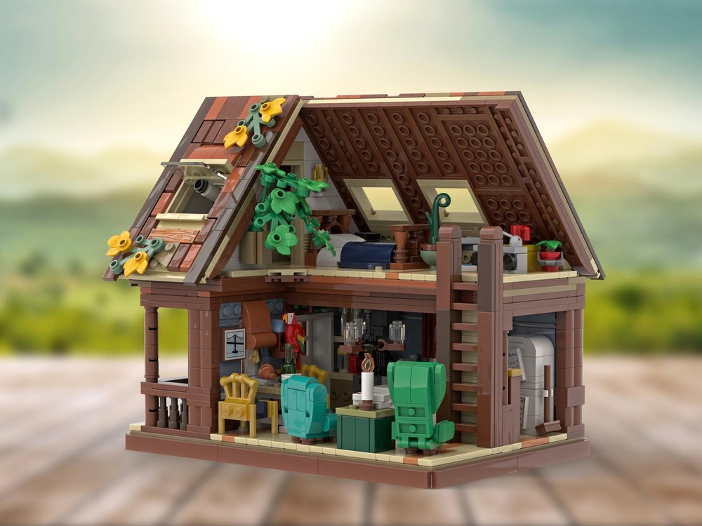 Lego A log cabin