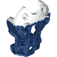 Lego Large Figure Limb Cover / Torso Cover with Marbled White Pattern (Toa Inika)