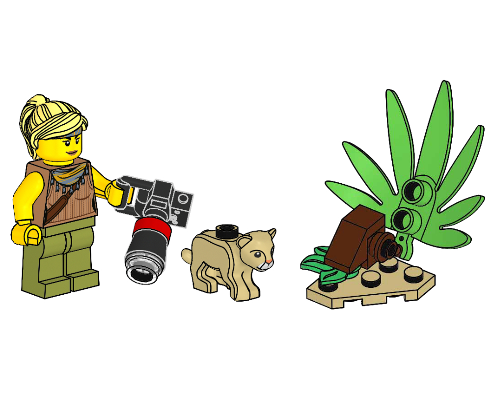 Lego Jessica Sharpe and Lion Cub