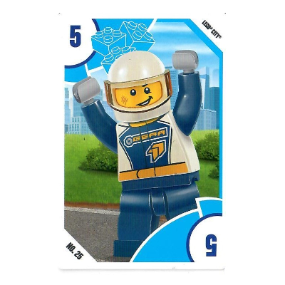 Lego Trading Card, Toys 'R' Us - City - 5 Race Driver / [No Color/Any Color]