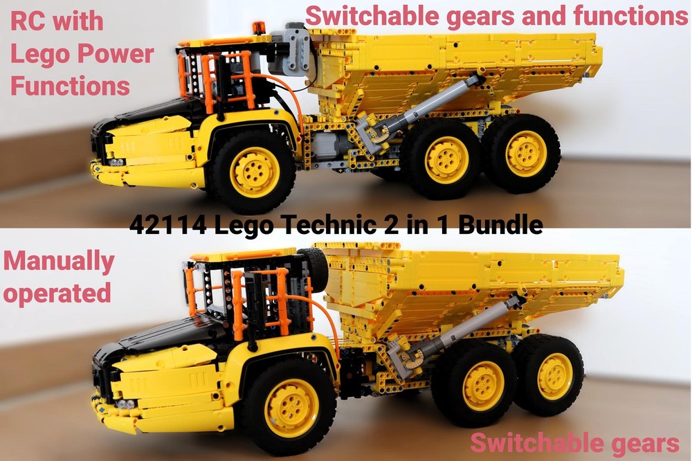 Lego 42114 RC + Manually, switchable gears and functions