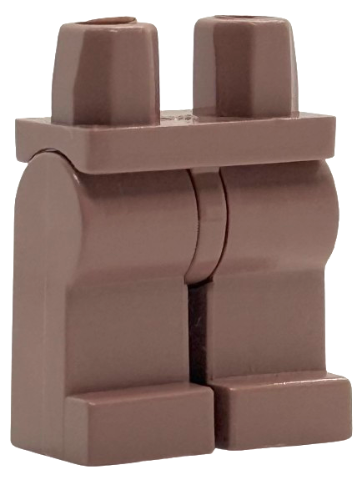 Lego Hips  and Legs Plain / Sand Red