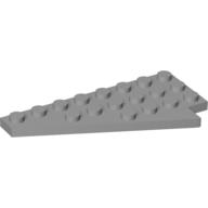 Lego Wedge Plate 8 x 4 Wing Left / Light Bluish Gray