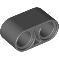 Lego Technic Beam 1 x 2 Thick / Dark Bluish Gray