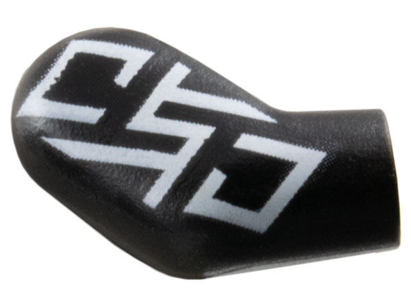 Lego Arm, Right with White Stylized 'OSO' Pattern / Black