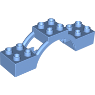 Lego Duplo Brick Arch 2 x 8 x 2 with Support / Medium Blue