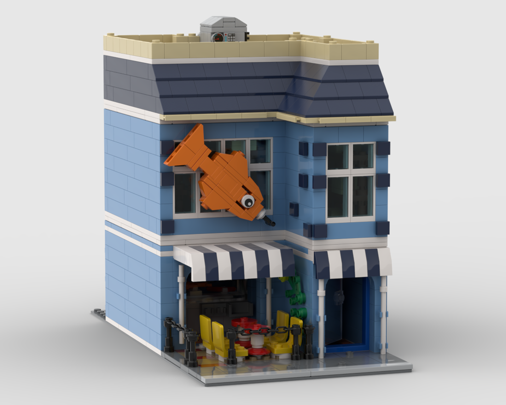 Lego Fish and Chip Shop Modular Building