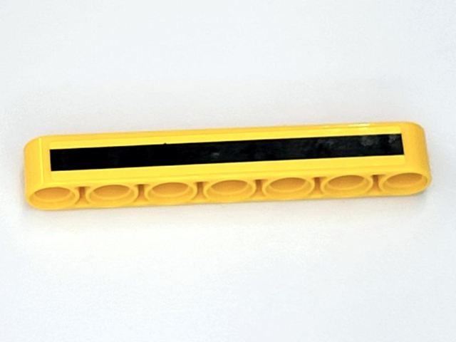 Lego Technic, Liftarm Thick 1 x 7 with Black Stripe Pattern (Sticker) - Set 42009