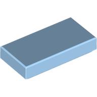 Lego Tile 1 x 2 with Groove / Pastel Blue