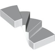 Lego Stairs, Left 6 x 6 x 4 / White