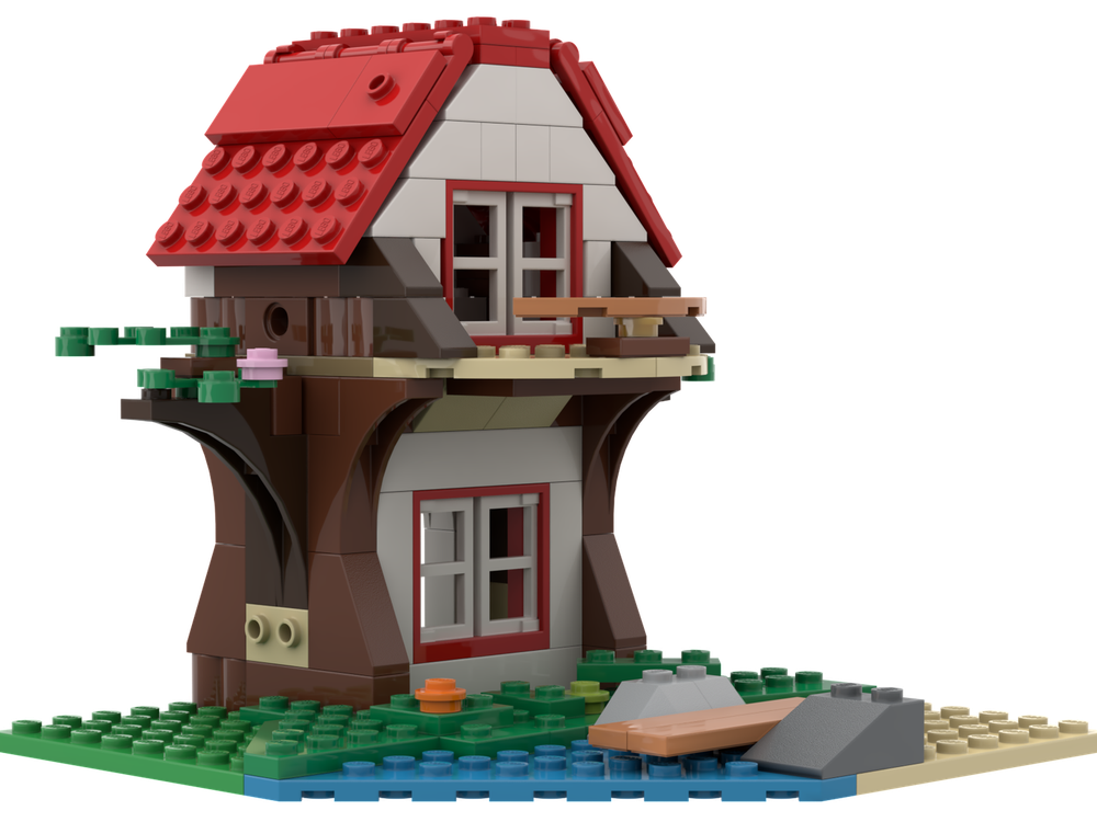 Lego Built-In Treehouse
