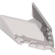 Lego Windscreen 6 x 4 x 1 1/3 Pointed / Trans-Brown