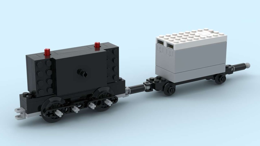 Lego 9V Powertrain for trains that run on 4 stud wide track