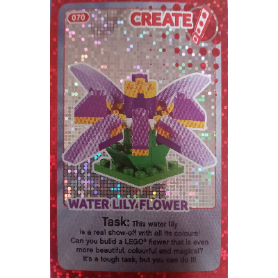 Lego Trading Card, Create The World - Water Lily Flower (foil)