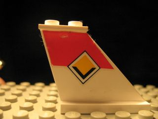 Lego Tail 4 x 1 x 3 with Viking Line Logo Pattern on Right Side (Sticker) - Set 1924