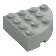 Lego Brick Round Corner 4 x 4 Full Brick / Light Gray