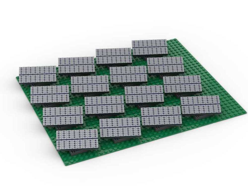 Lego 16 unit solar panel farm