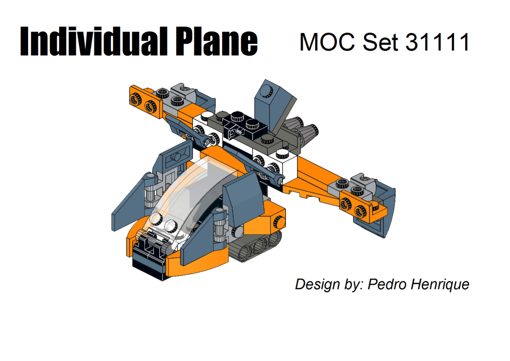 Lego Individual Plane - MOC 31111