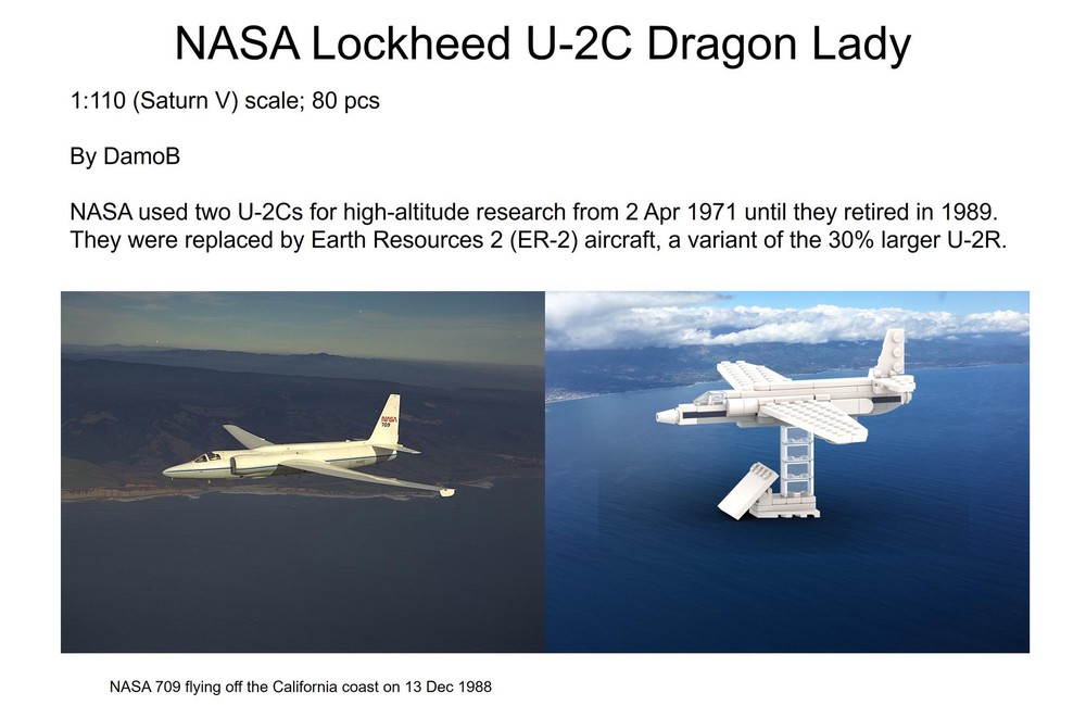 Lego DamoB's NASA Lockheed U-2C Dragon Lady