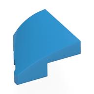 Lego Brick Wedged, Curved 2 x 2 with Stud Notch Right / Dark Azure