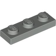 Lego Plate 1 x 3 / Light Gray