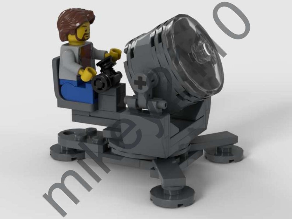 Lego German 60cm aircraft search light.