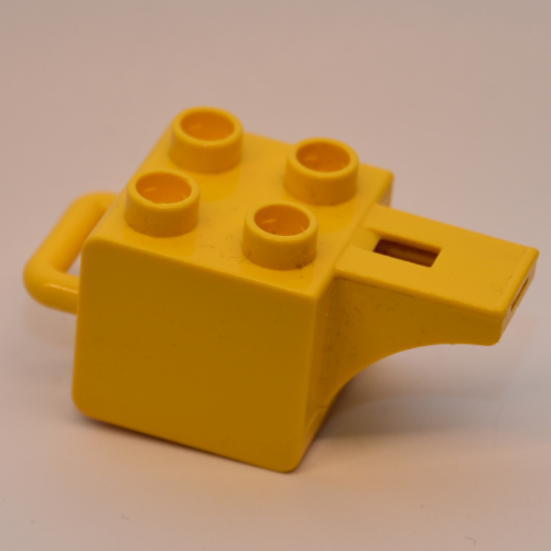 Lego Duplo Whistle (For Humans) with 4 Studs and Latch / Yellow