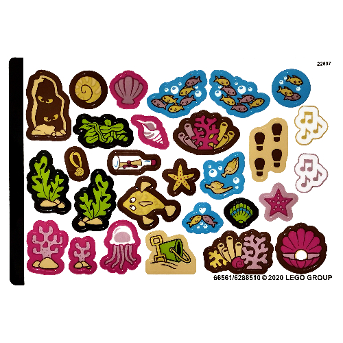 Lego Sticker Sheet 2 for Set 43176-1 / [No Color/Any Color]