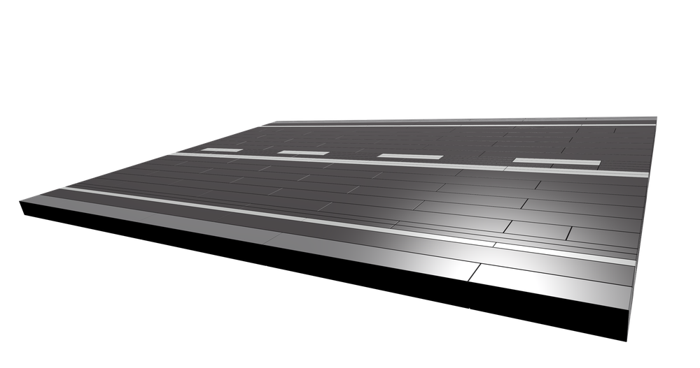 Lego Moduverse Roadplate Alternate Solid and Dashed Lines