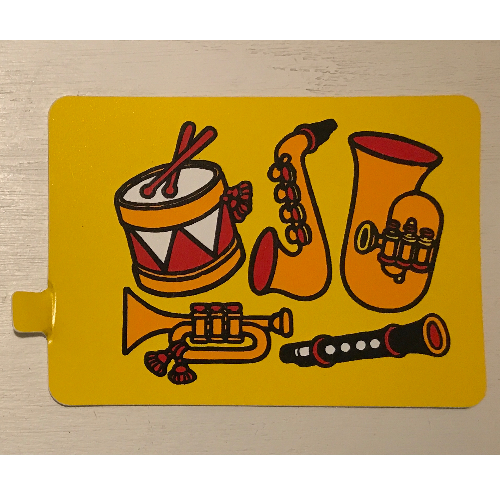 Lego Duplo Slide with Musical Instruments Print
