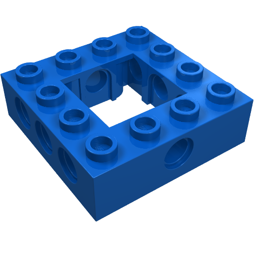 Lego Technic Brick 4 x 4 with 2 x 2 Opening / Blue
