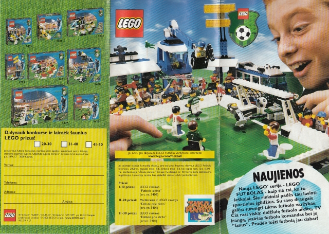 Lego 2000 Mini Football / Soccer Promotion Lithuanian (432.3913-LT)