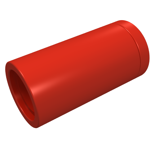 Lego Technic Pin Connector Round [No Slot] / Red
