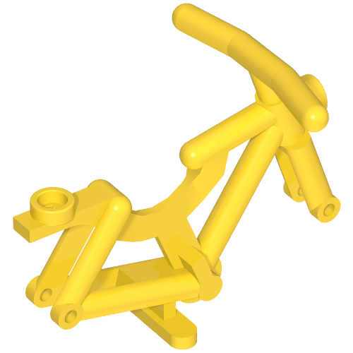 Lego Bicycle Frame [Solid Stud] / Yellow