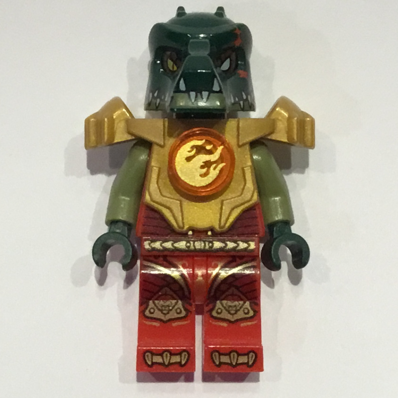 Lego Cragger with Shoulder Armor and Fire Chi