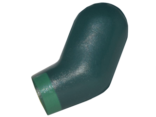 Lego Arm, Left with Green Cuff Pattern