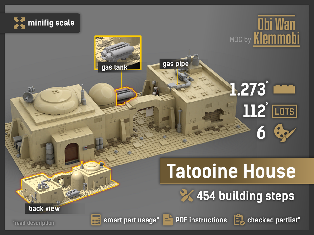 Lego Tatooine Mos Eisley Doublehouse