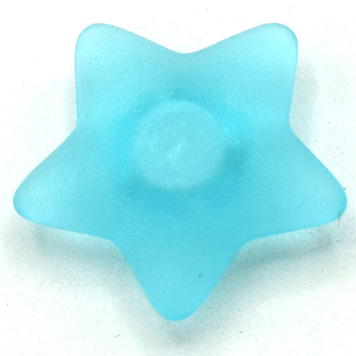 Lego Clikits Icon, Star 2 x 2 Small with Pin [Frosted] Blue Stripes Print