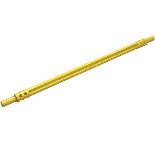 Lego Axle Hose, Soft 14L / Yellow