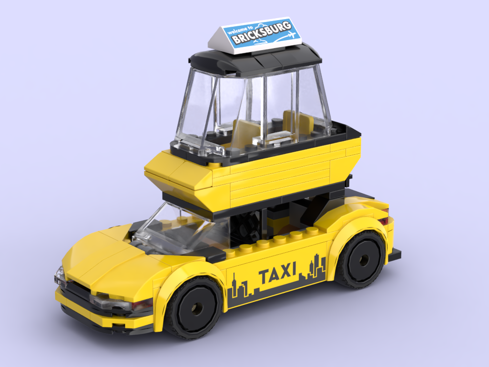 Lego Double-Decker Yellow Taxi