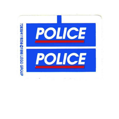 Lego Sticker Sheet for Set 3314-1 / [No Color/Any Color]