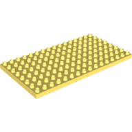 Lego Duplo Plate 8 x 16 / Bright Light Yellow